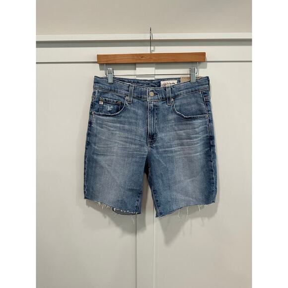 NWT AG Ex Boyfriend Shorts Mid Rise Bermuda Size 27 - Picture 1 of 6